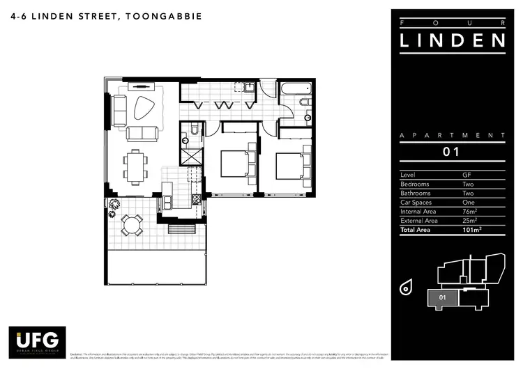 Floorplan of Homely apartment listing, 1/4-6 Linden Street, Toongabbie NSW 2146