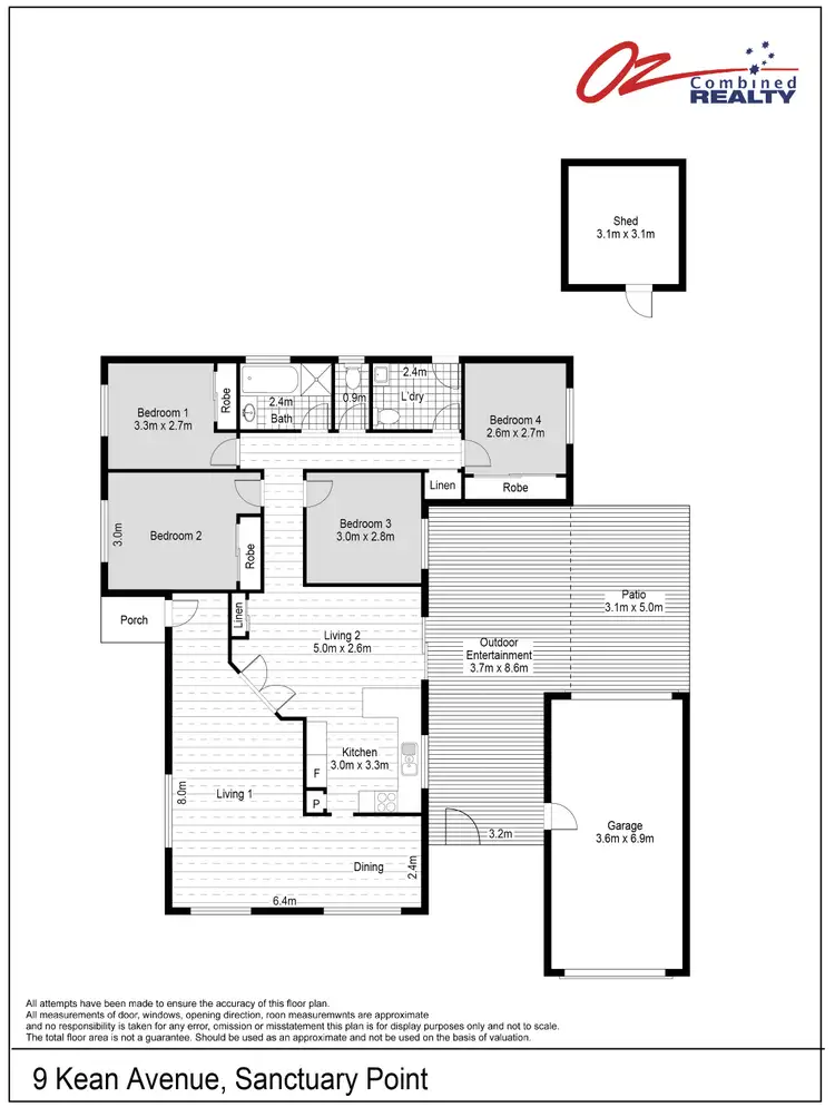 Floorplan of Homely house listing, 9 Kean Avenue, Sanctuary Point NSW 2540