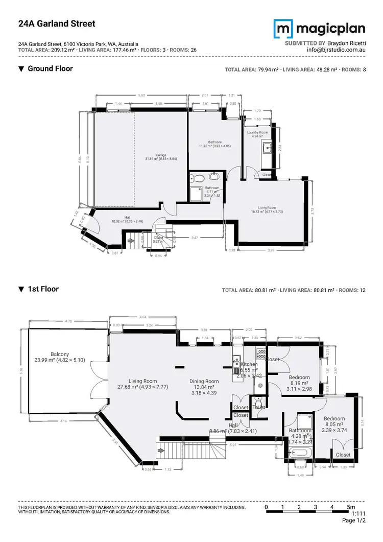 Floorplan of Homely house listing, 24a Garland Street, Victoria Park WA 6100