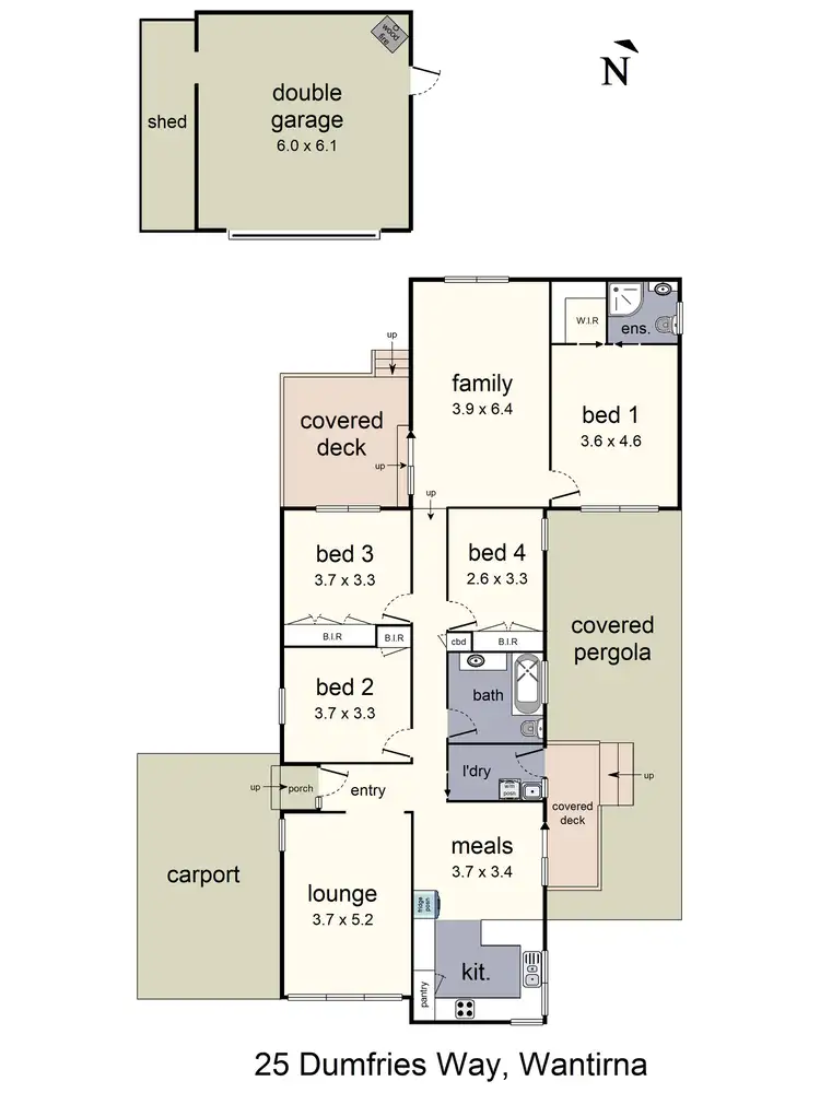 Floorplan of Homely house listing, 25 Dumfries Way, Wantirna VIC 3152