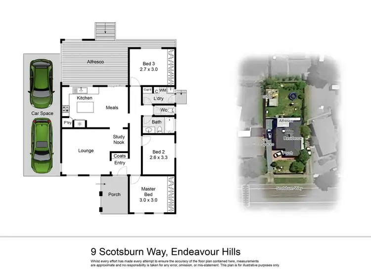 Floorplan of Homely house listing, 9 Scotsburn Way, Endeavour Hills VIC 3802