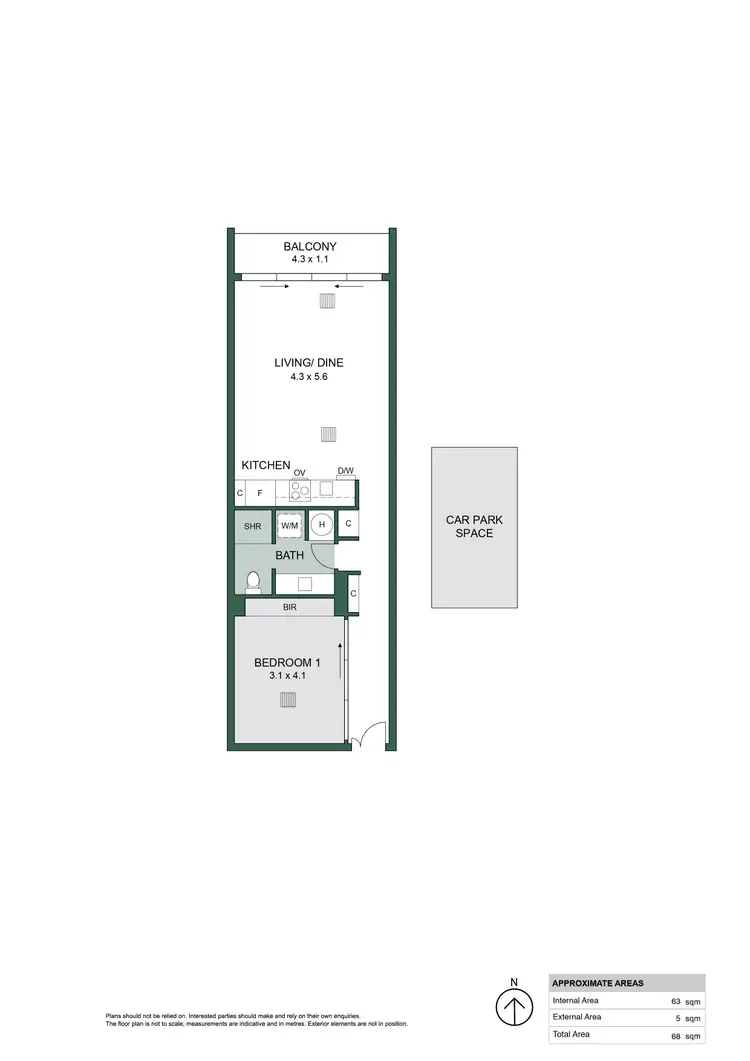 Floorplan of Homely apartment listing, 506/15 Vaughan Place, Adelaide SA 5000