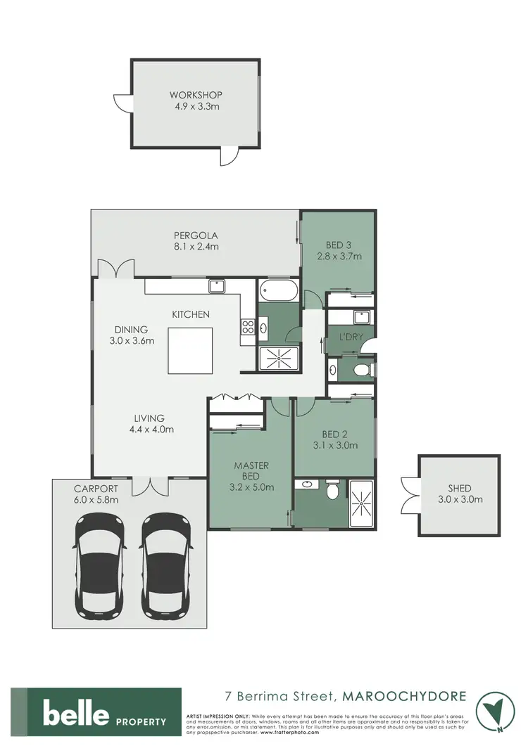 Floorplan of Homely house listing, 7 Berrima Street, Maroochydore QLD 4558