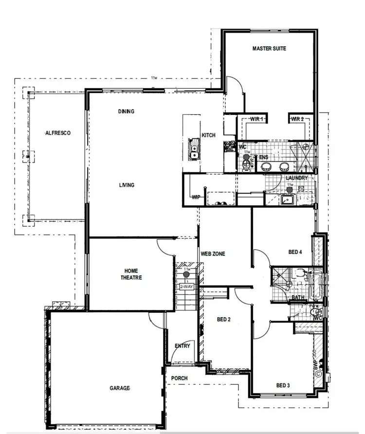 Floorplan of Homely house listing, 26 Santorini Loop, Binningup WA 6233