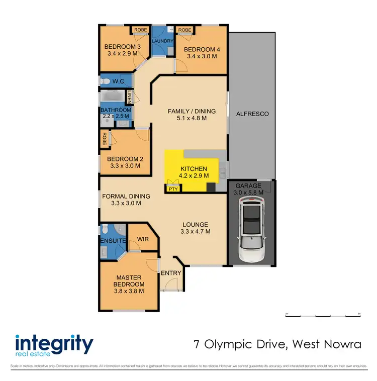 Floorplan of Homely house listing, 7 Olympic Drive, West Nowra NSW 2541