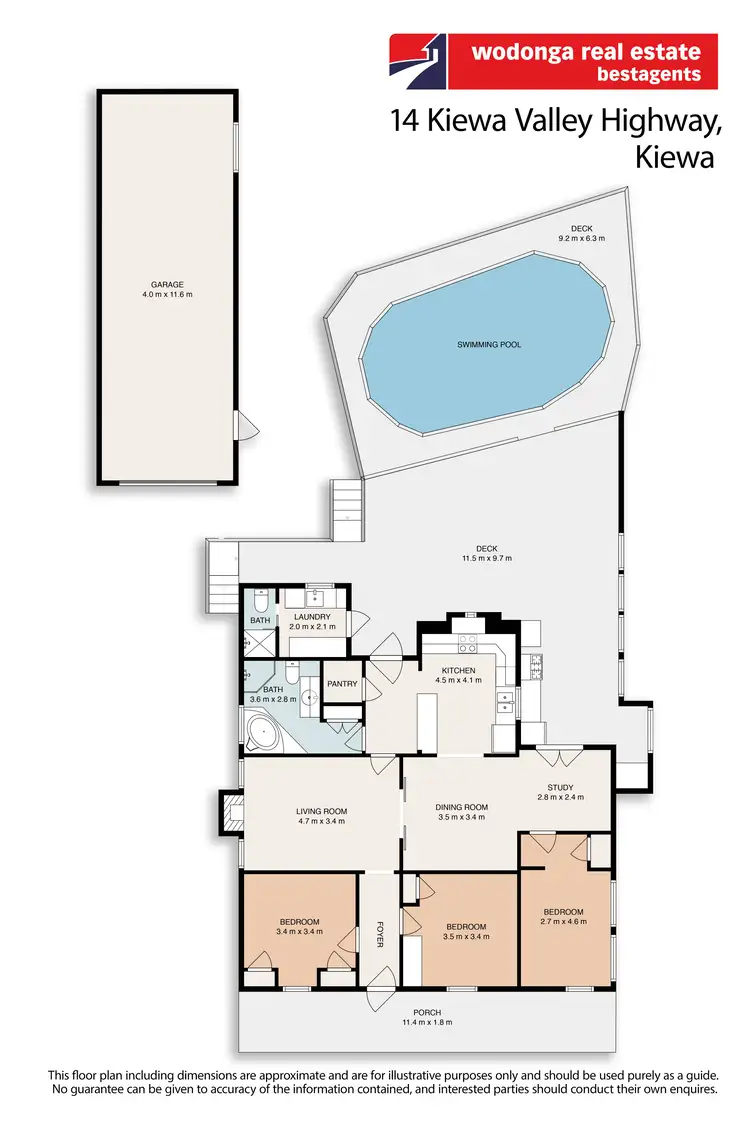 Floorplan of Homely house listing, 14 Kiewa Valley Highway, Kiewa VIC 3691