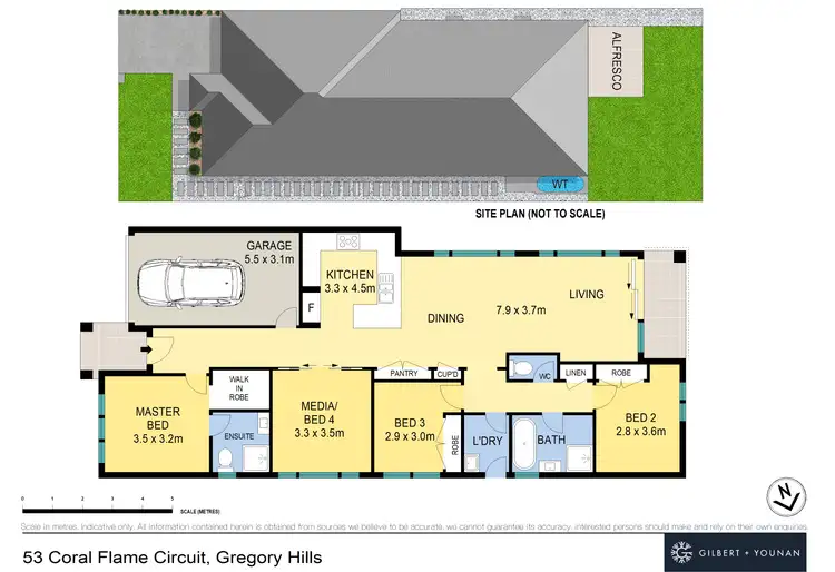 Floorplan of Homely house listing, 53 Coral Flame Circuit, Gregory Hills NSW 2557
