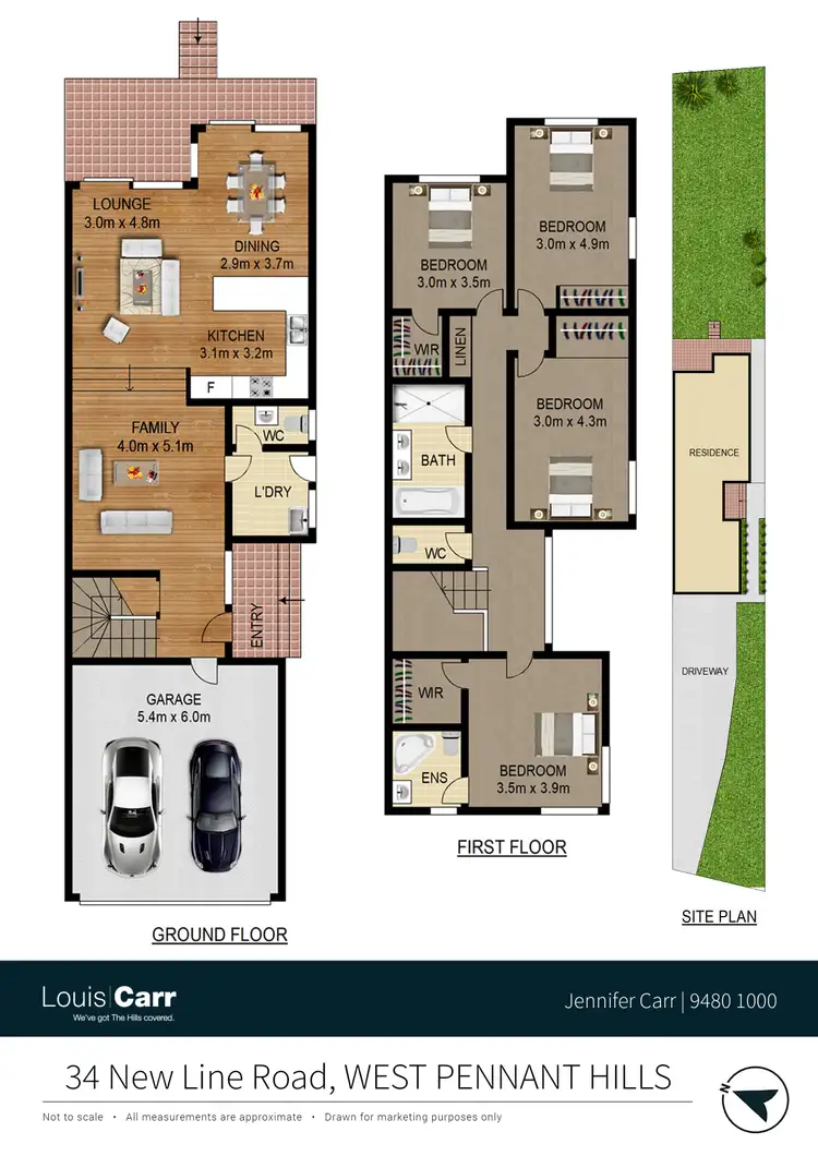 Floorplan of Homely semi-detached listing, 34 New Line Road, West Pennant Hills NSW 2125