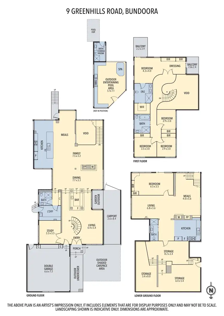 Floorplan of Homely house listing, 9 Greenhills Road, Bundoora VIC 3083