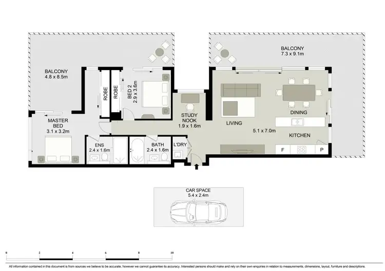 Floorplan of Homely apartment listing, 930/1F Broughton Street, Parramatta NSW 2150