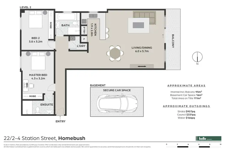 Floorplan of Homely apartment listing, 22/2-4 Station Street, Homebush NSW 2140