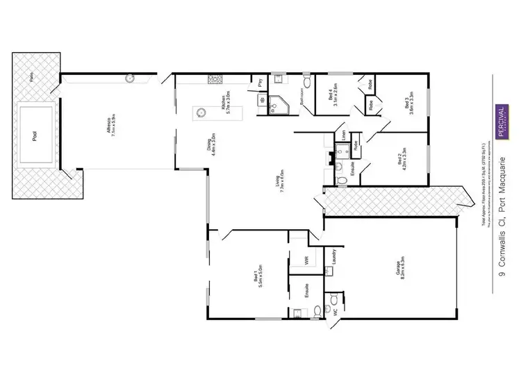 Floorplan of Homely house listing, 9 Cornwallis Close, Port Macquarie NSW 2444