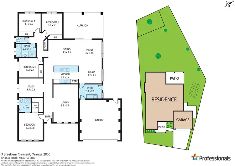 Floorplan of Homely house listing, 3 Braeburn Crescent, Orange NSW 2800
