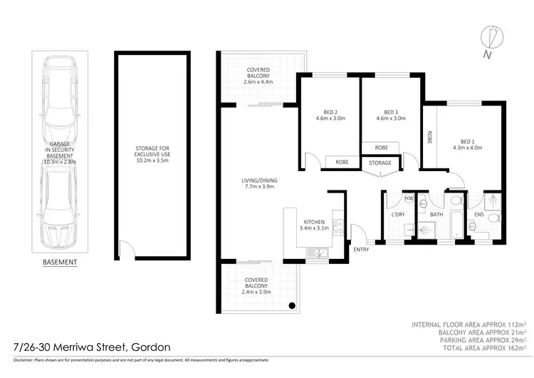 Floorplan of Homely unit listing, 7/26-30 Merriwa Street, Gordon NSW 2072