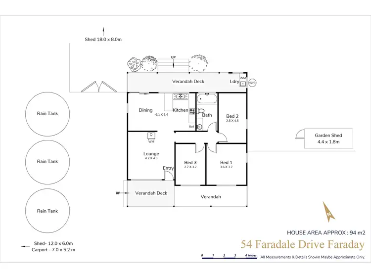 Floorplan of Homely house listing, 54 Faradale Drive, Faraday VIC 3451
