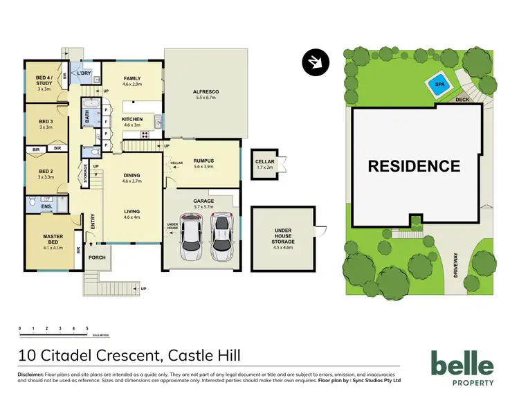 Floorplan of Homely house listing, 10 Citadel Crescent, Castle Hill NSW 2154
