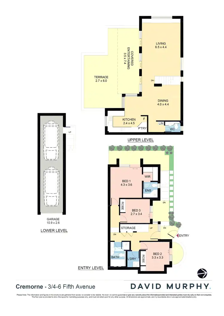 Floorplan of Homely apartment listing, 3/4-6 Fifth Avenue, Cremorne NSW 2090