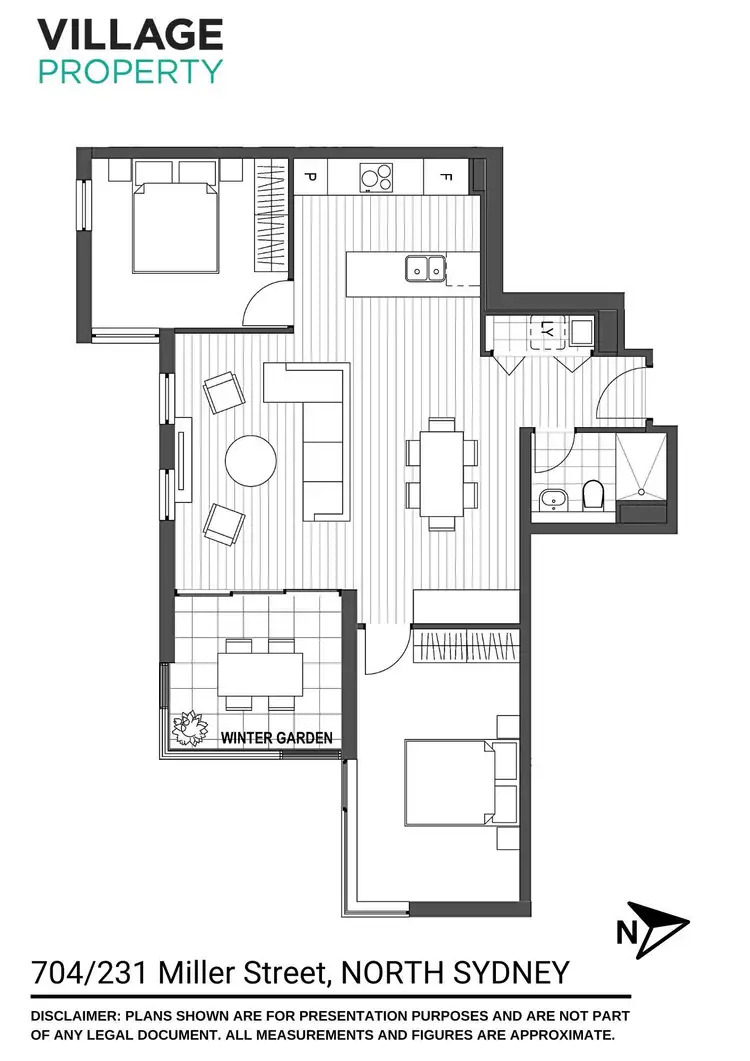Floorplan of Homely apartment listing, 704/231 Miller Street, North Sydney NSW 2060