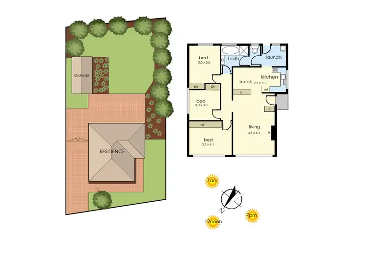 Floorplan of Homely house listing, 417 Frankston-Dandenong Road, Frankston North VIC 3200