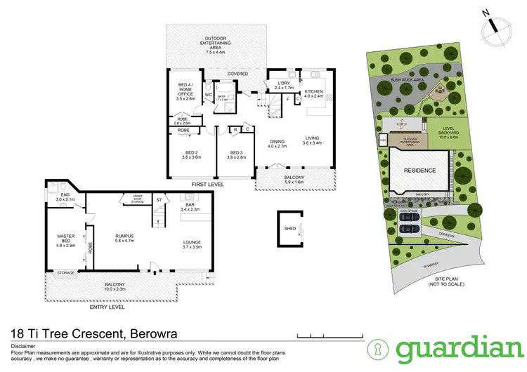 Floorplan of Homely house listing, 18 Ti Tree Crescent, Berowra NSW 2081