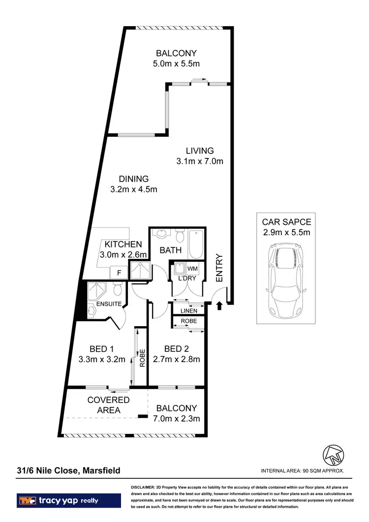 Floorplan of Homely apartment listing, 31/6-8 Nile Close, Marsfield NSW 2122