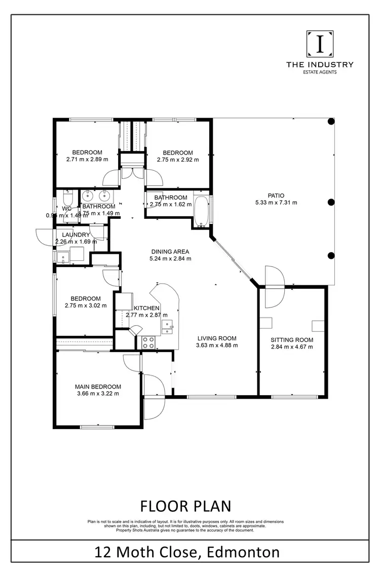 Floorplan of Homely house listing, 12 Moth Close, Edmonton QLD 4869