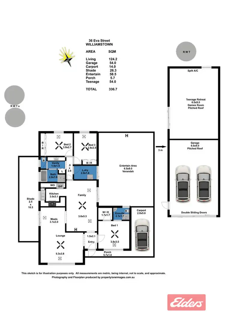 Floorplan of Homely house listing, 36 Eva Street, Williamstown SA 5351