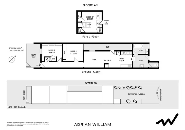 Floorplan of Homely house listing, 85 Terry Street, Tempe NSW 2044