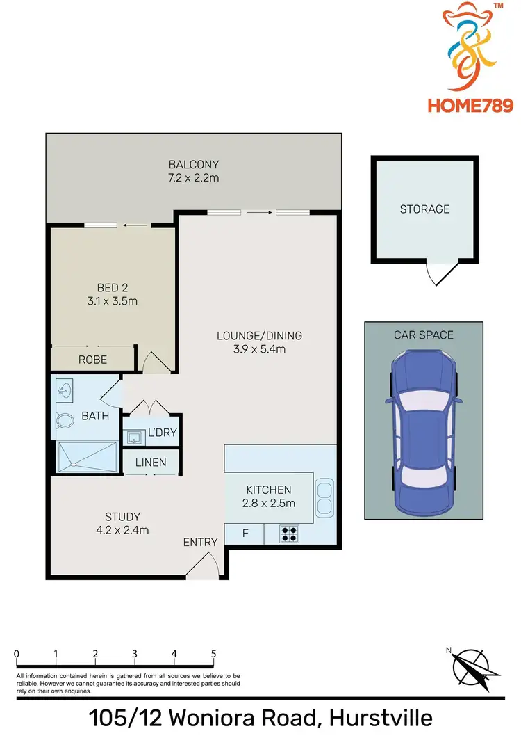 Floorplan of Homely apartment listing, 105/12 Woniora Road, Hurstville NSW 2220