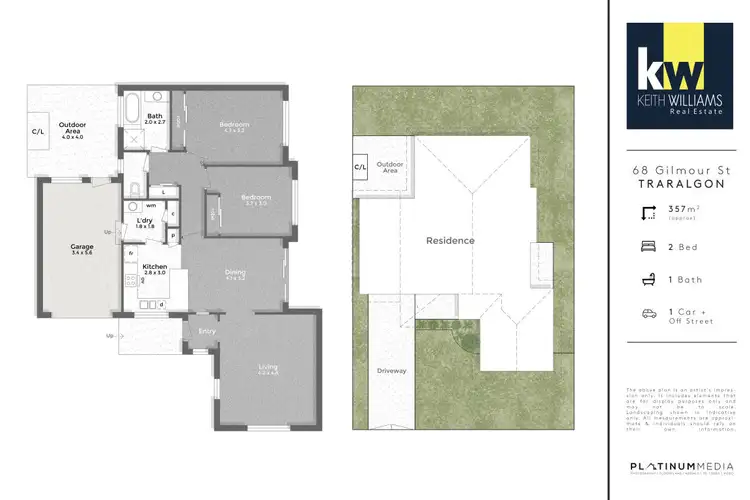 Floorplan of Homely house listing, 68 Gilmour Street, Traralgon VIC 3844