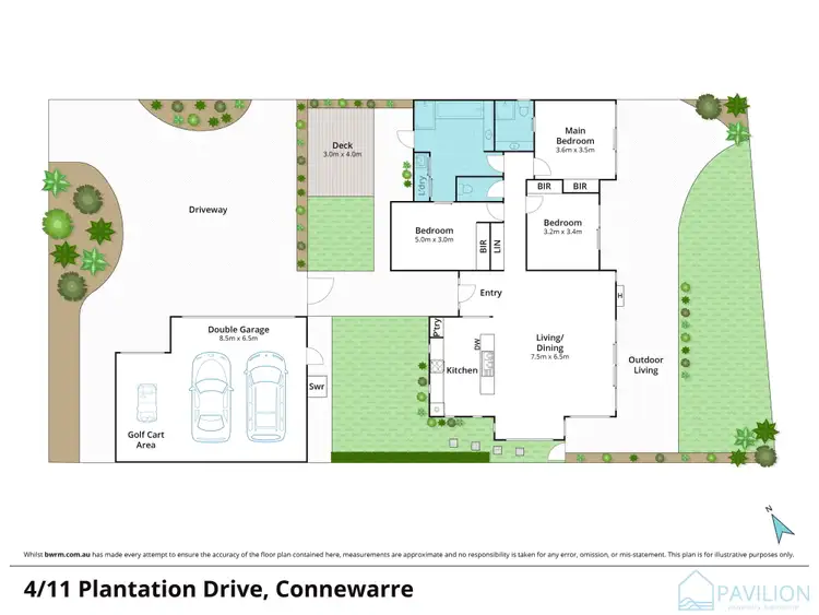 Floorplan of Homely villa listing, 4/11 Plantation Drive, Connewarre VIC 3227