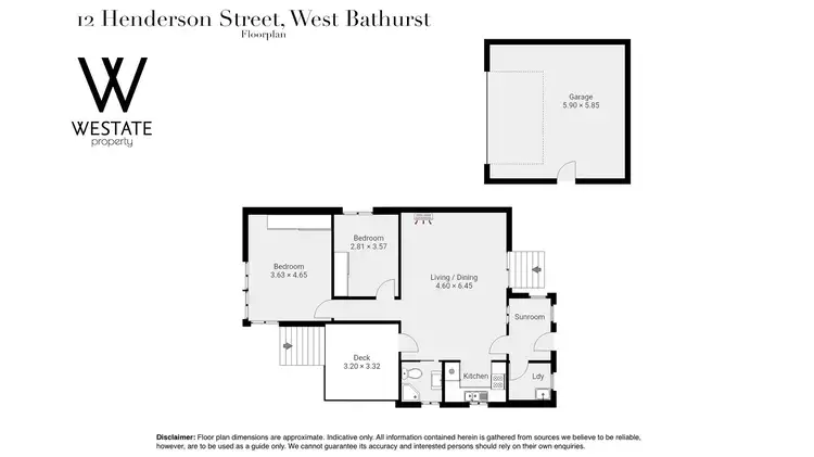 Floorplan of Homely house listing, 12 Henderson Street, West Bathurst NSW 2795