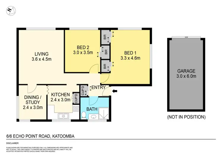 Floorplan of Homely unit listing, 6/6 Echo Point Road, Katoomba NSW 2780