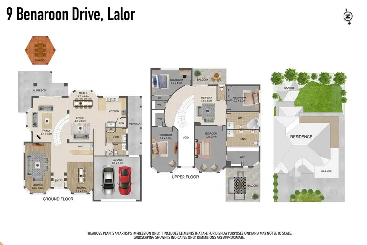 Floorplan of Homely house listing, 9 Benaroon Drive, Lalor VIC 3075