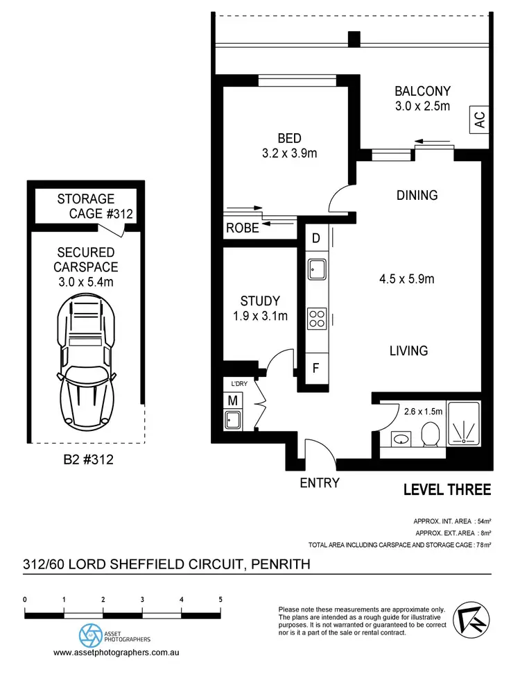 Floorplan of Homely apartment listing, 312/60 Lord Sheffield Circuit, Penrith NSW 2750