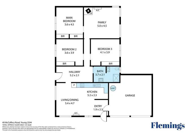 Floorplan of Homely house listing, 49 McCaffery Road, Young NSW 2594