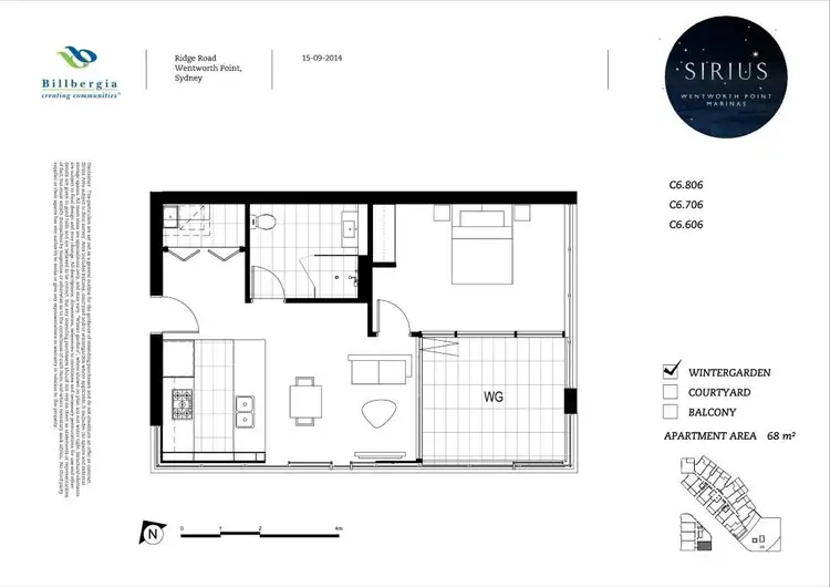 Floorplan of Homely apartment listing, 706/2 Wentworth Place, Wentworth Point NSW 2127