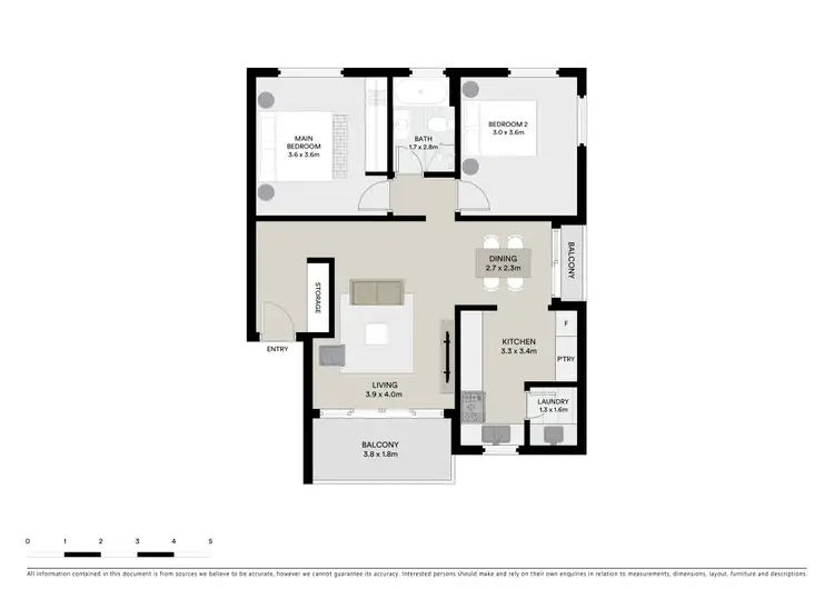 Floorplan of Homely unit listing, 6/6 Krait Close, Nelson Bay NSW 2315
