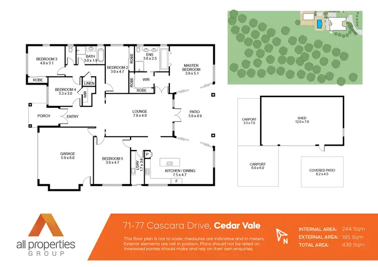 Floorplan of Homely house listing, 71-77 Cascara Drive, Cedar Vale QLD 4285