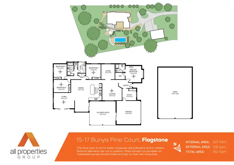 Floorplan of Homely house listing, 15-17 Bunya Pine Court, Flagstone QLD 4280
