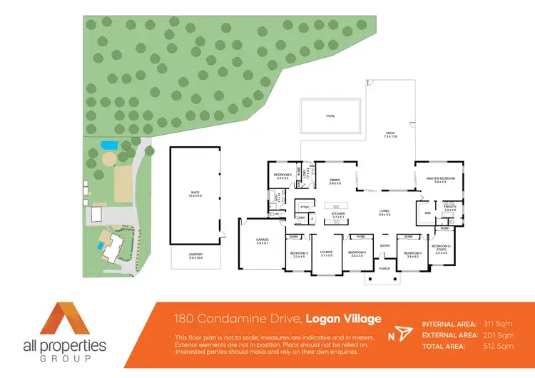 Floorplan of Homely land listing, 180 Condamine Drive, Logan Village QLD 4207