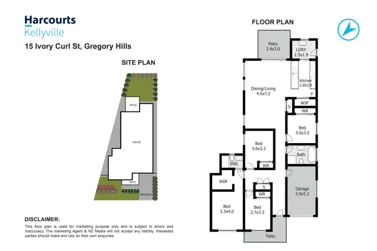 Floorplan of Homely house listing, 15 Ivory Curl Street, Gregory Hills NSW 2557