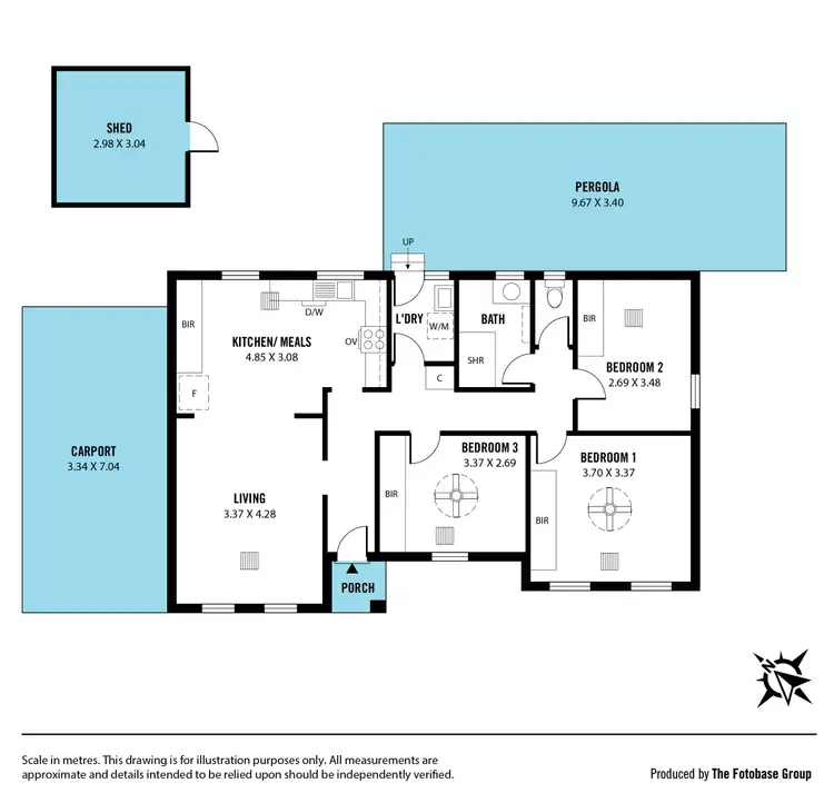 Floorplan of Homely house listing, 32 Allan Place, Reynella SA 5161