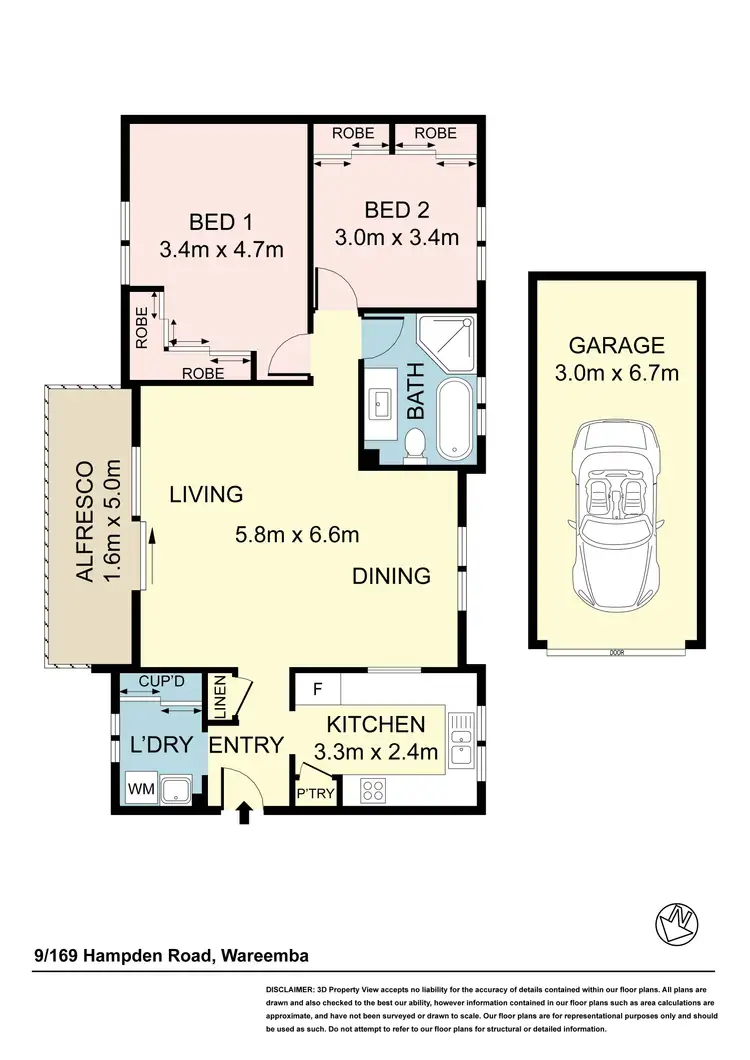 Floorplan of Homely unit listing, 9/169-175 Hampden Road, Wareemba NSW 2046