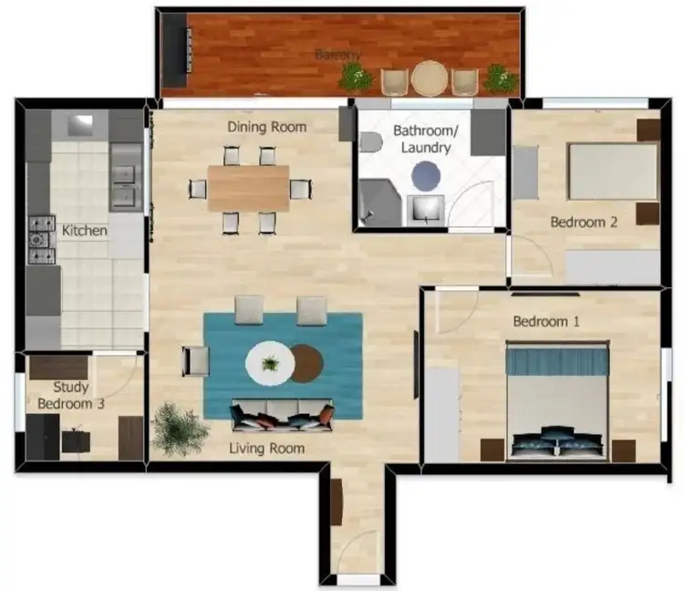 Floorplan of Homely unit listing, 11/31-33 Girrilang Road, Cronulla NSW 2230