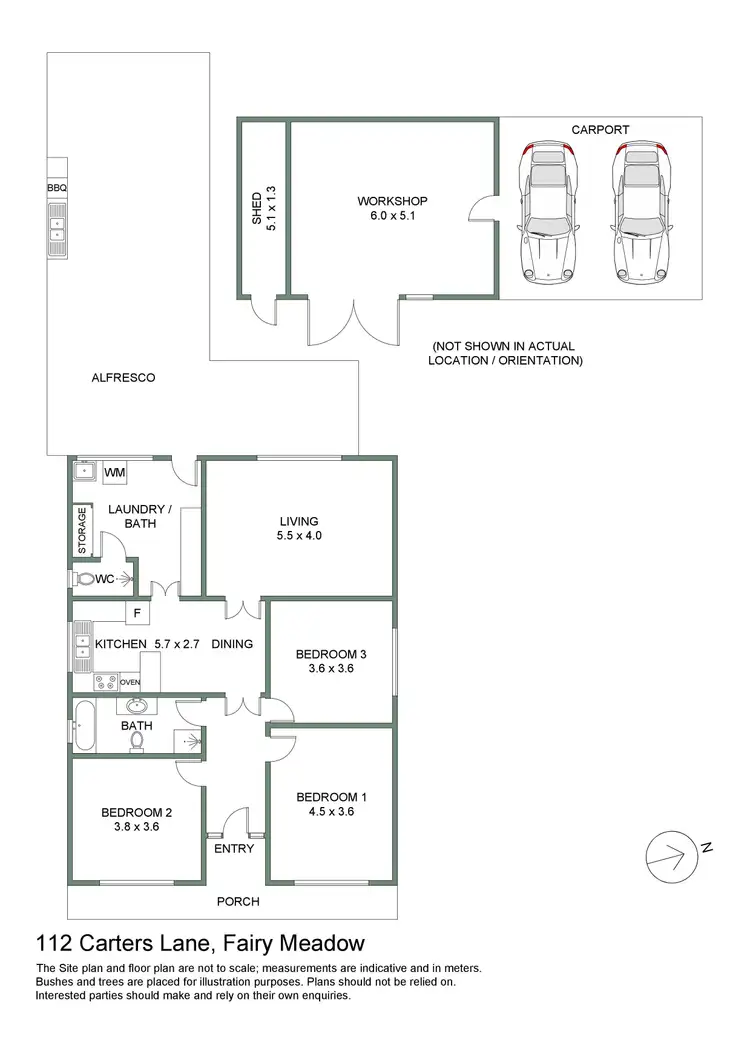 Floorplan of Homely house listing, 112 Carters Lane, Fairy Meadow NSW 2519