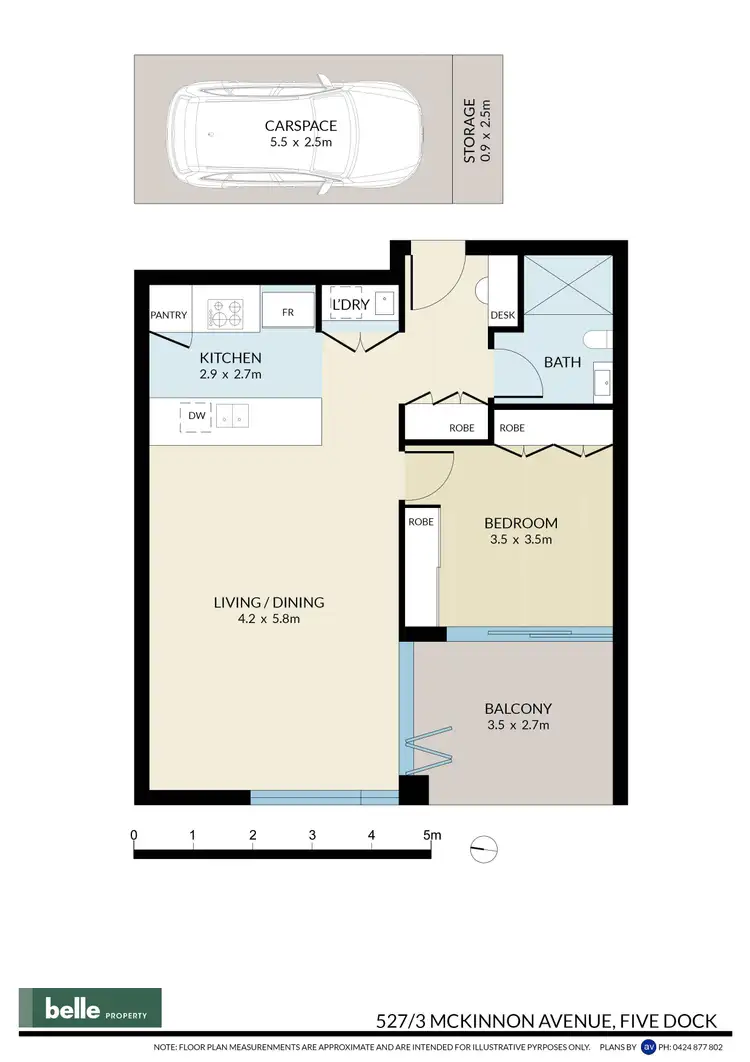 Floorplan of Homely apartment listing, 527/3 McKinnon Avenue, Five Dock NSW 2046
