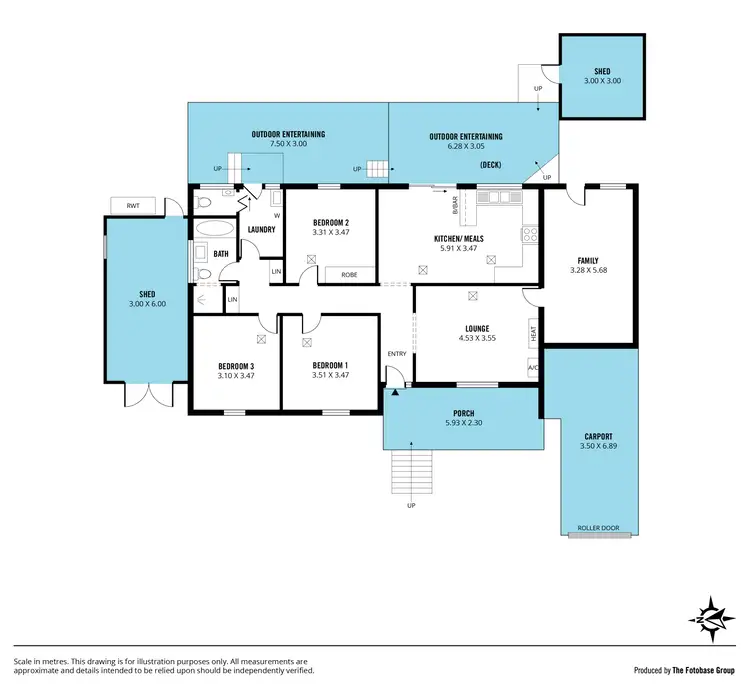 Floorplan of Homely house listing, 43 Warsaw Crescent, Hackham West SA 5163