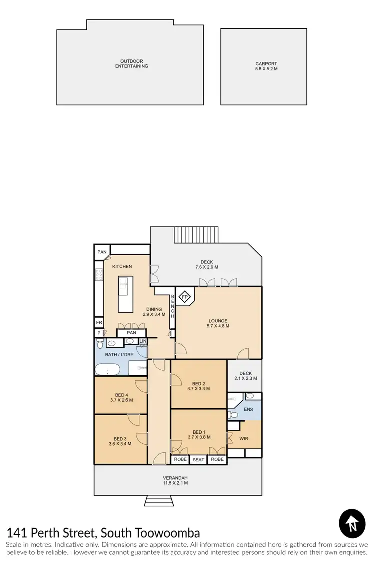 Floorplan of Homely house listing, 141 Perth Street, South Toowoomba QLD 4350