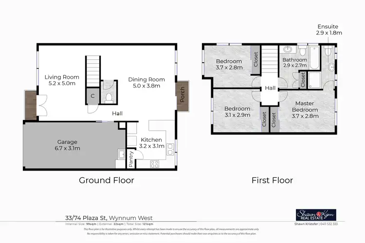 Floorplan of Homely townhouse listing, 33/74 Plaza Street, Wynnum West QLD 4178